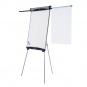 Flipchart feststehend, magnethaftend, 2 seitlich ausklappbare Bildhalter, 